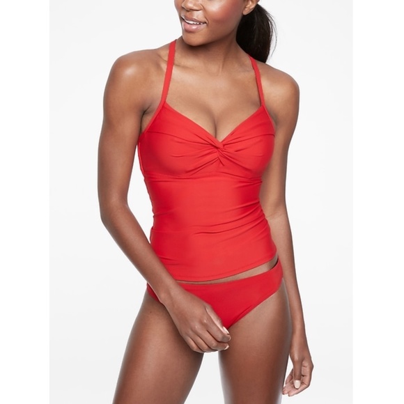 Athleta Other - NWT Athleta Twist Up Tankini Top Radiant Red